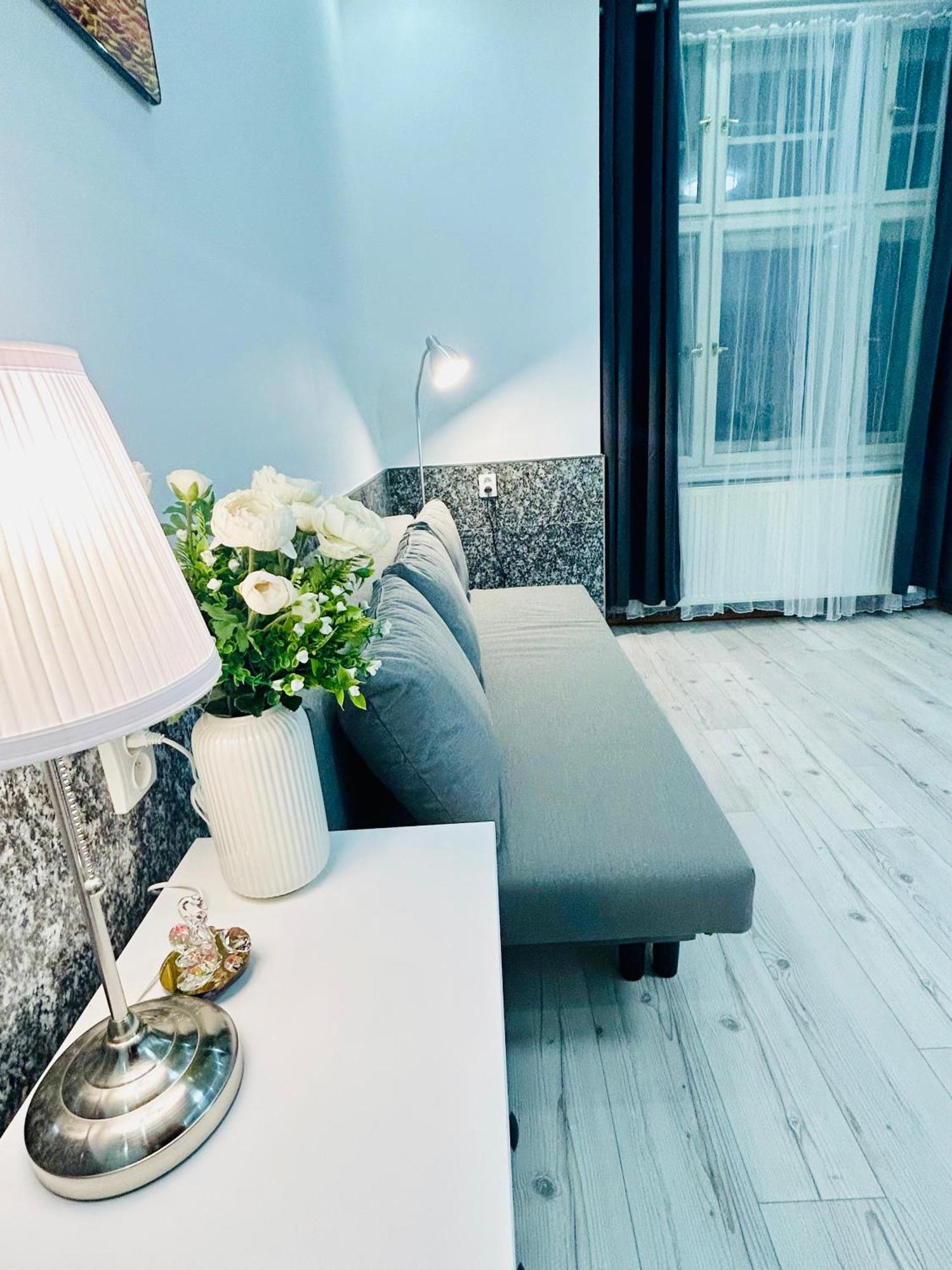 Modern Spacious Apartment In Center Prag Exteriör bild
